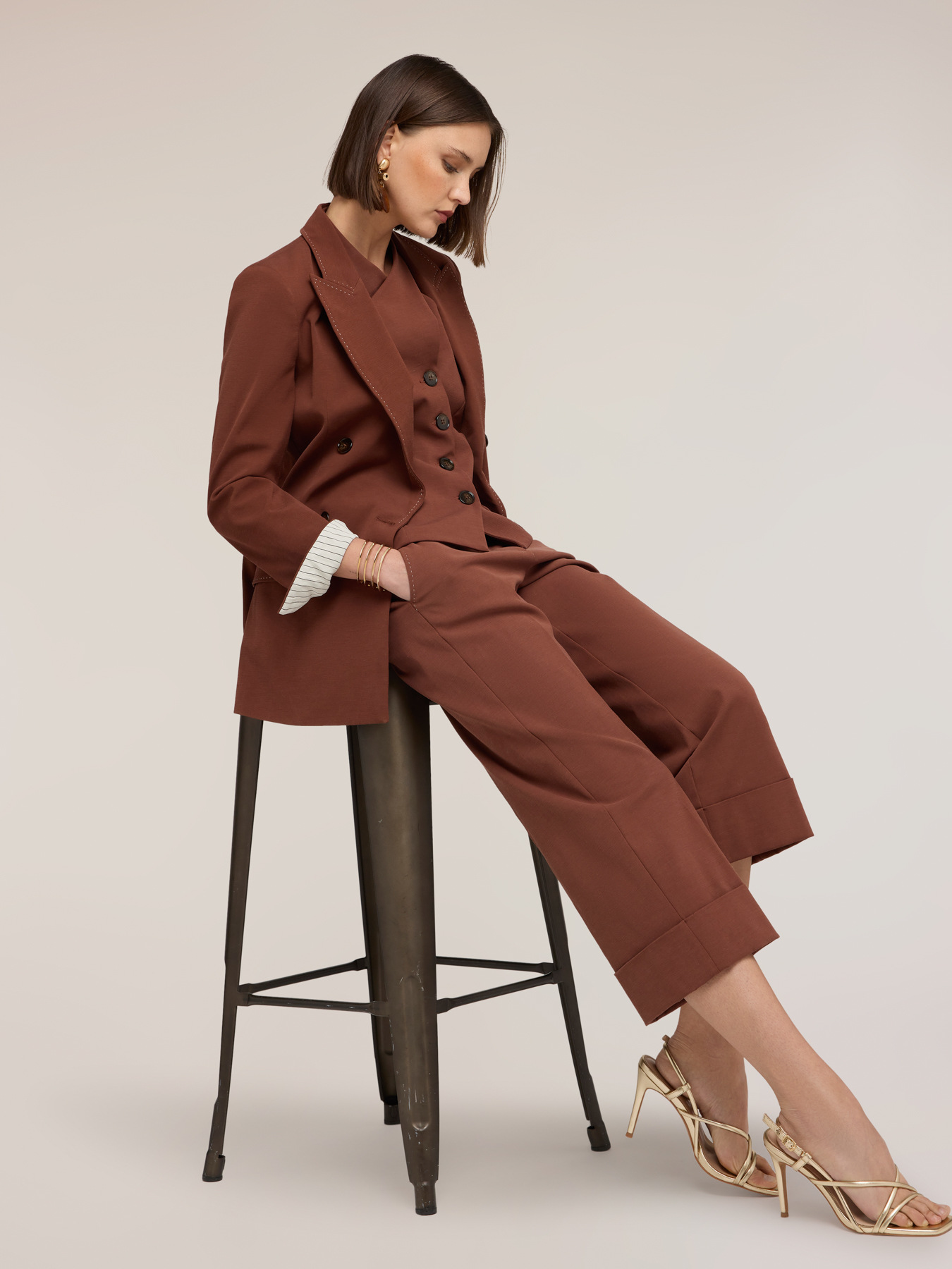 Jacke mit Steppn&auml;hten The Tailoring Lab image number 4