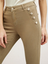 Pantaloni skinny cu model cu nasturi image number 2