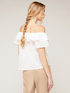 Top off-shoulders con volant image number 1