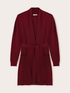 Long cardigan with belt image number 4