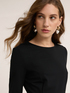 Flare-Kleid aus Milano-Strick image number 3