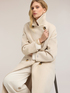 Double-breasted coat in wool and lyocell blend image number 1