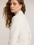 Chaqueta estructurada en cady con detalles en raso image number 3