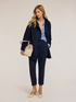 Regular pants in cr&ecirc;pe fabric image number 0