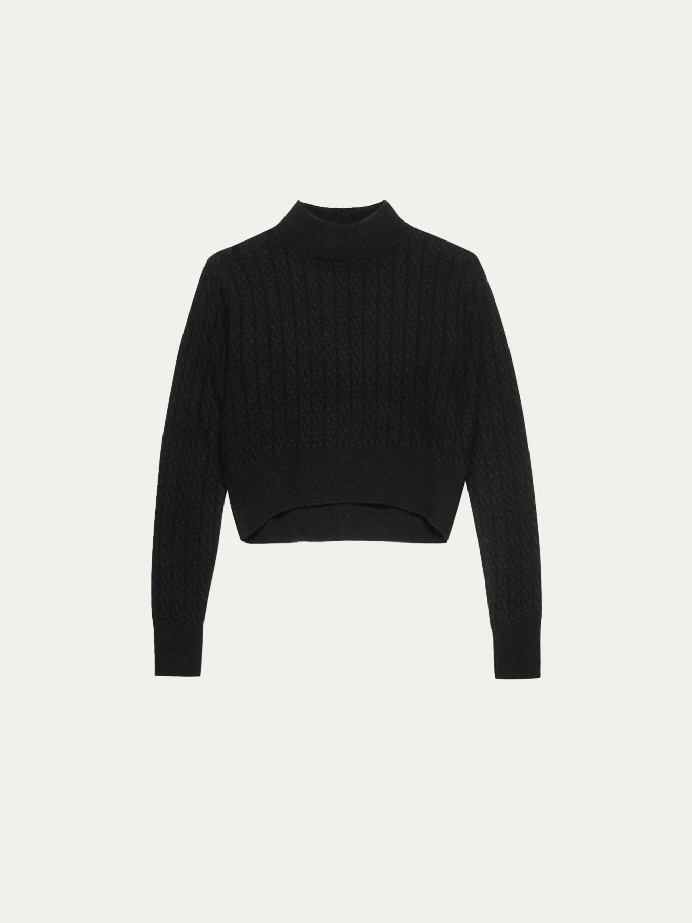 Cropped turtleneck sweater image number 2