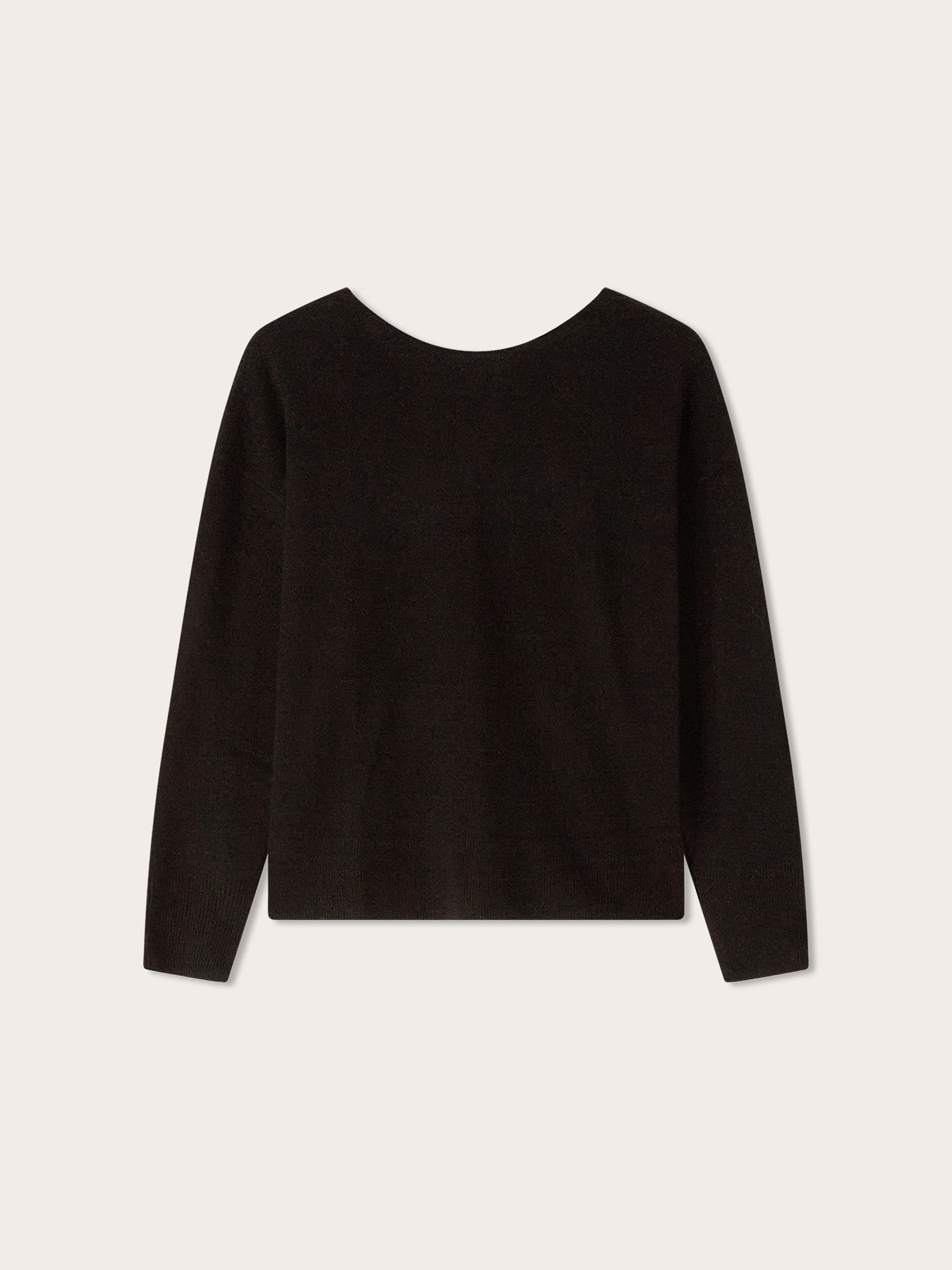 Wool sweater with back buttoning image number 4