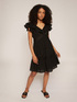 Short dress in broderie anglaise and openwork embroidery image number 0