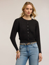 Horizontal ribbed knit cardigan image number 0