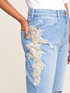 Mom-fit jeans with embroidery image number 2