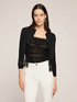 Cardigan con inserto in pizzo image number 0