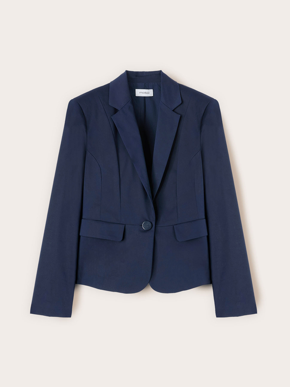 Tailored blazer in cotton blend