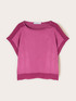 Satin blouse with boat neckline image number 4