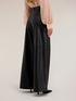 Shiny-effect palazzo pants image number 2
