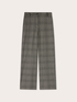 Checked wide-leg trousers image number 4