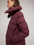 Long down jacket with wide collar image number 3