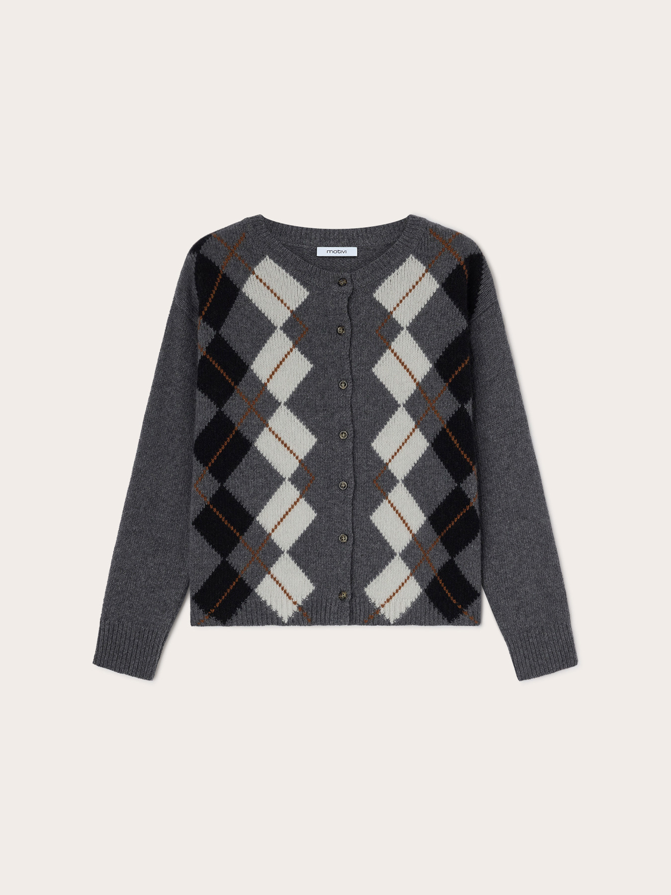 Cardigan aus Wollmischung mit Argyle-Muster image number 4