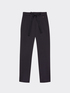Fleece joggers with ironed crease image number 3