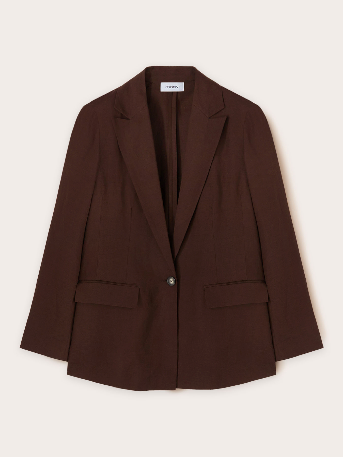 Blazer monopetto con martingala image number 4