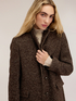 Yarn-dyed single-breasted coat image number 3