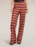 Chevron knit palazzo pants image number 2