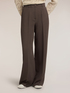 High-waisted palazzo pants with pleat image number 2