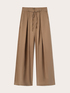 Wide-leg pleated lyocell trousers image number 4