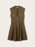 Poplin shirtdress with belt image number 4