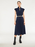 Midi dress with bow and ruching image number 0