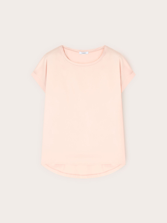 Two-material T-shirt