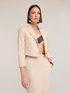 Striped linen blend spencer blazer image number 2