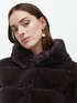Fur-effect cape with hood image number 2