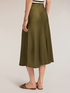 A-line midi skirt in satin image number 1