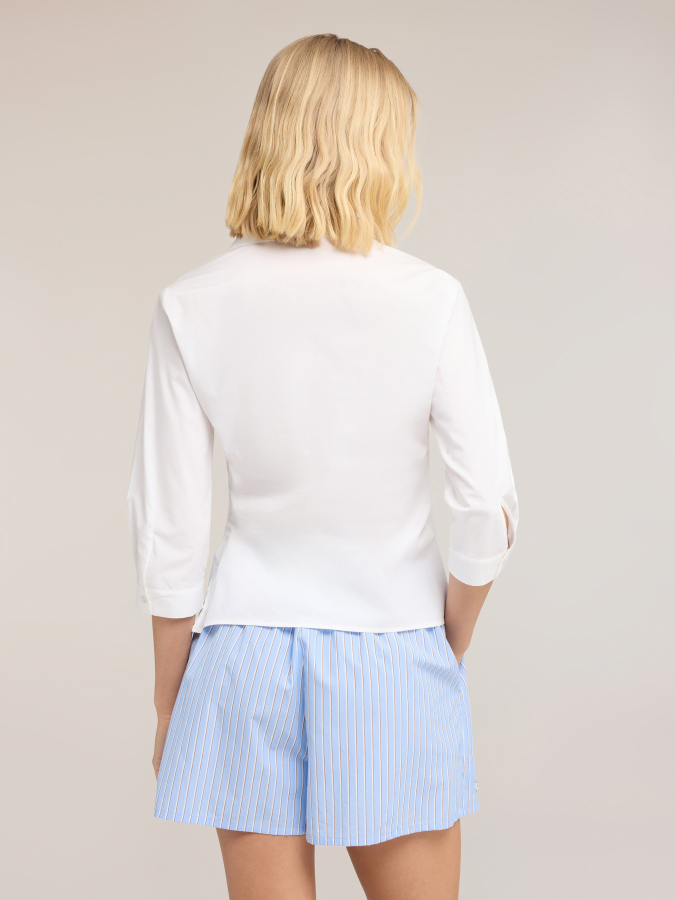 Wrap shirt in poplin image number 1