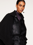 Knit and faux fur cape image number 2