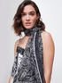 Foulard in seta stampa cashmere image number 0
