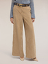 Pinstripe velvet palazzo pants image number 0