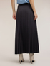 Long pleated viscose-blend skirt image number 1