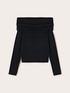 Maglia off-shoulder in lana image number 3