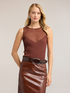 Feiner Rippstrick-Pullover mit transparentem Dekollet&eacute; image number 0