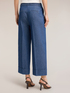 Cropped palazzo jeans with drawstring image number 2