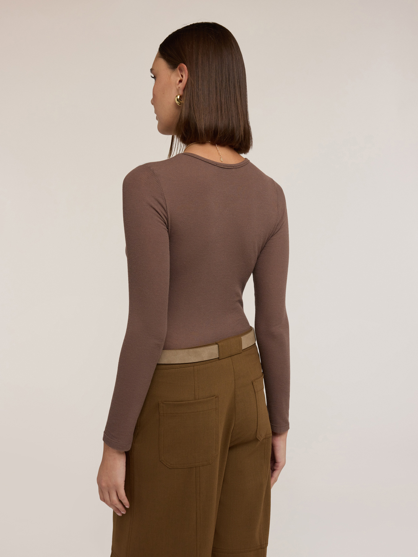 Camiseta de costillas modal mixto image number 0