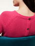Angora blend sweater with rear buttons image number 2