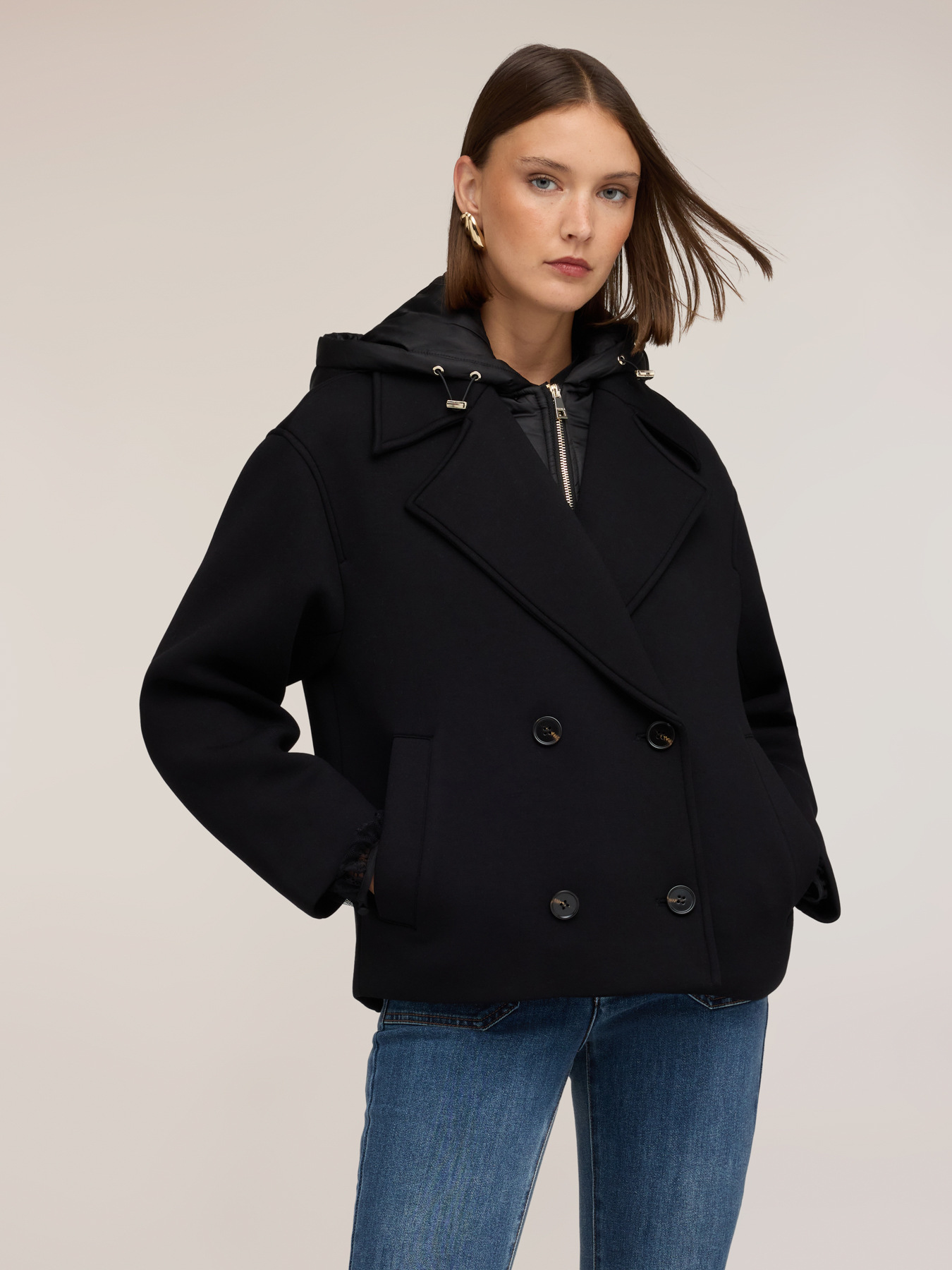 Peacoat mit innenliegender Brustpartie image number 0