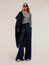 Pantalon palazzo en poly-viscose ray&eacute; lurex image number 0