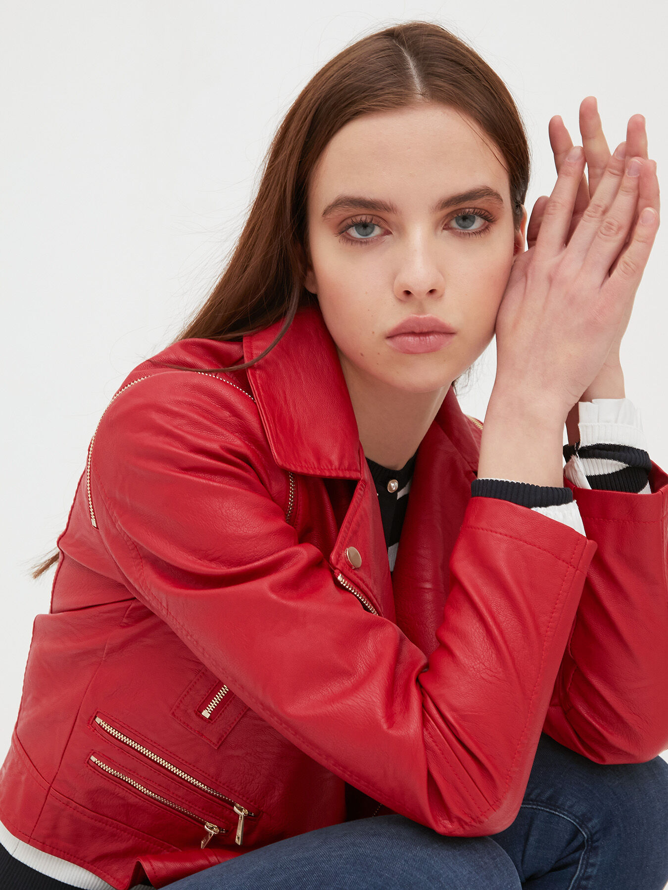 Blouson motard zippé image number 0