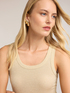 Ribbed jersey top in viscose lurex image number 3