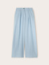 Pantalon palazzo pliss&eacute; en m&eacute;lange lyocell image number 3