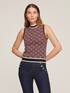 Double Love jacquard knitted top image number 0