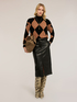 Maglia dolcevita fantasia argyle image number 2