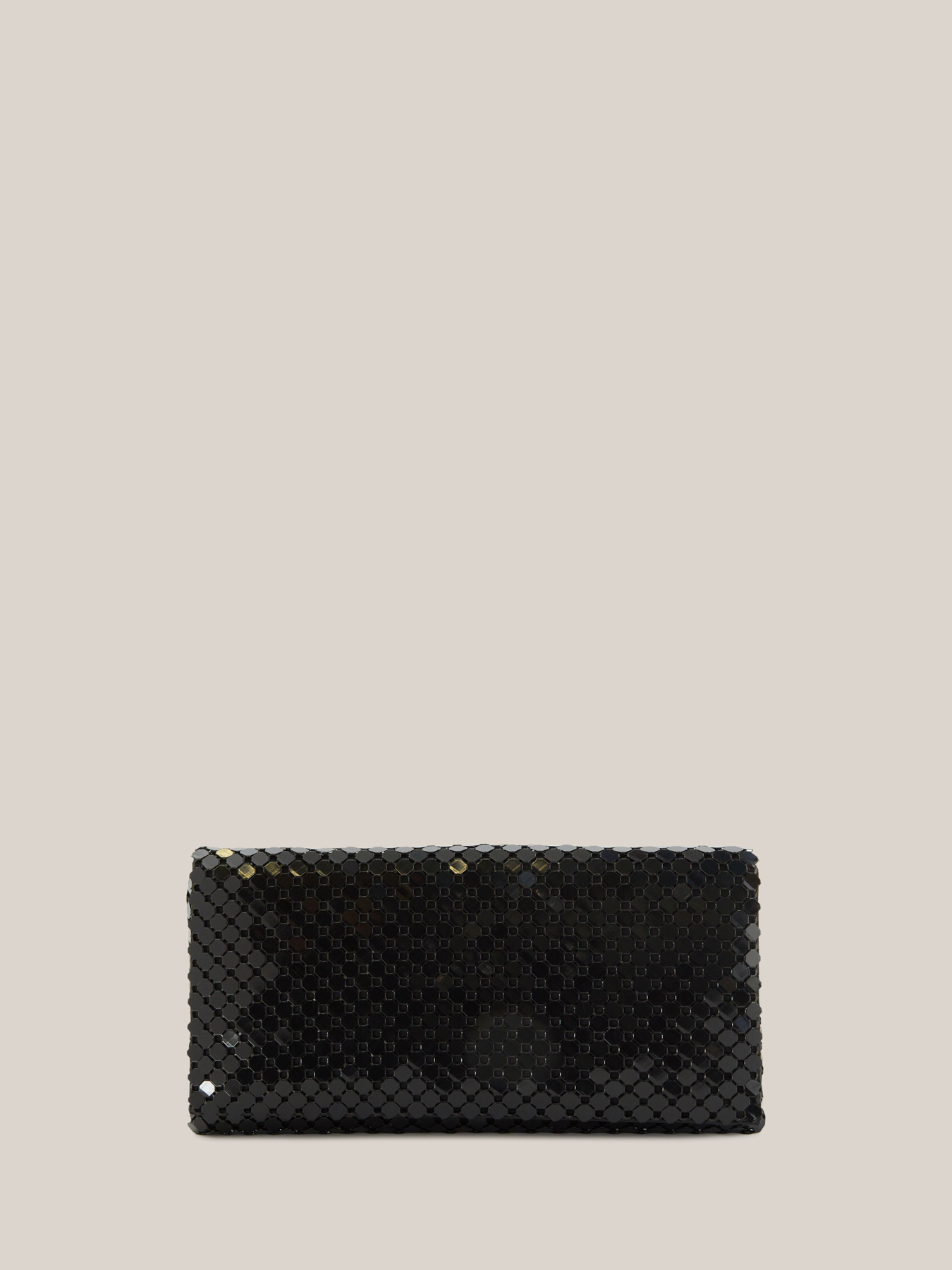 Metal mesh clutch bag image number 0